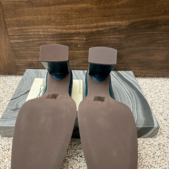 Jeffrey Campbell Dark Teal Block Heels - Picture 3 of 7